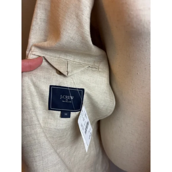 Men's J.Crew Beige Linen Sport Coat & Blazer NWT casual sporty designer - Picture 2 of 9